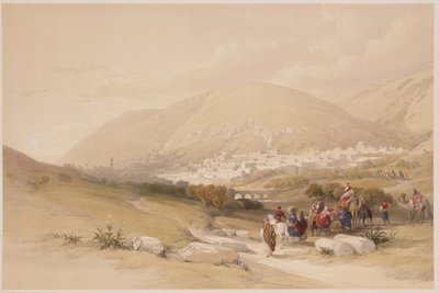 Nablous, oud Shechem, 17 april 1839, plaat 42 uit Volume I van 